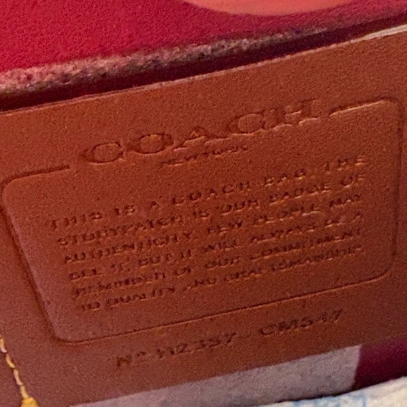 Coach Pink Clutch with Metallic Accents - Picture 10 of 15